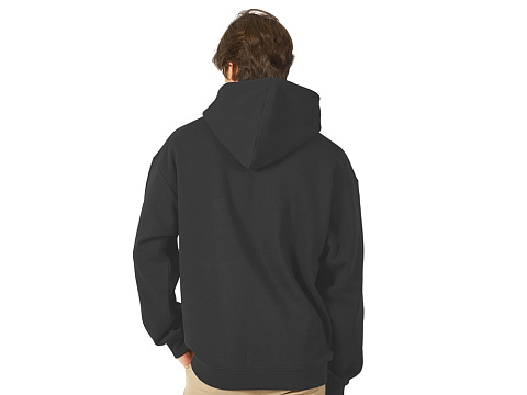 Толстовка с капюшоном оверсайз Berlin унисекс, темно-серый - рис 5.