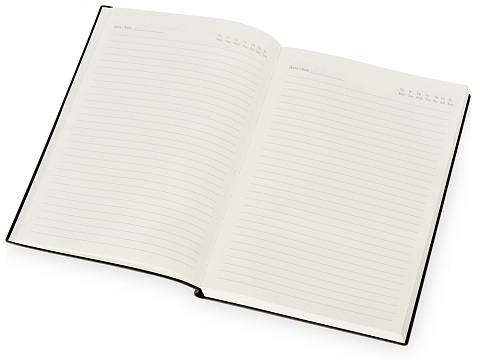 Бизнес блокнот Supreme с вставкой из софт-тача, гибкая обложка, 128 листов, серый - рис 9.