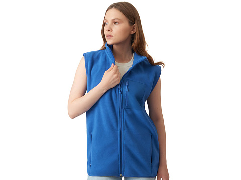 Жилет флисовый Trondheim унисекс, синий классический - рис 5.