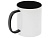 Керамическая кружка со стеклянной ручкой для сублимации Charm, черный - миниатюра - рис 3.