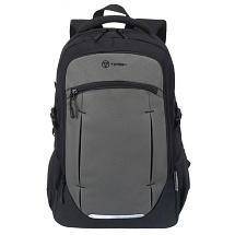 Рюкзак TORBER CLASS X, чёрно-серый, 46 x 32 x 18 см + Мешок для сменной обуви в подарок!