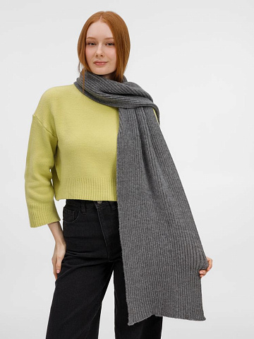 Шарф Laconi, темно-серый меланж - рис 6.