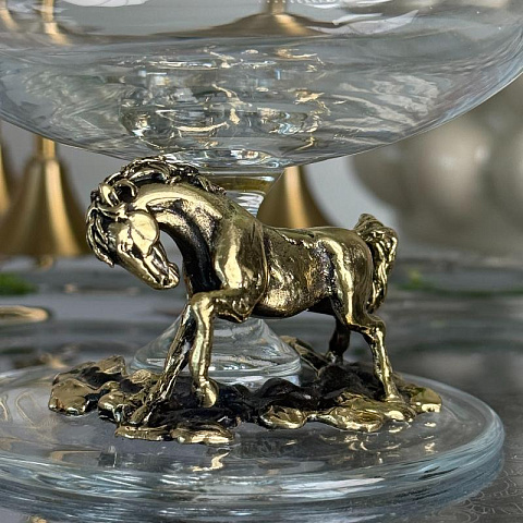 Бокал для коньяка Лошадь - рис 2.