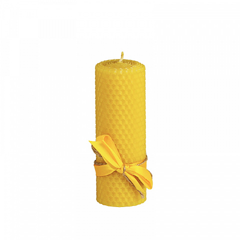 Медовая свеча из пчелиного воска (13см)