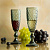 Набор бокалов для шампанского Геометрия (2 шт) - миниатюра