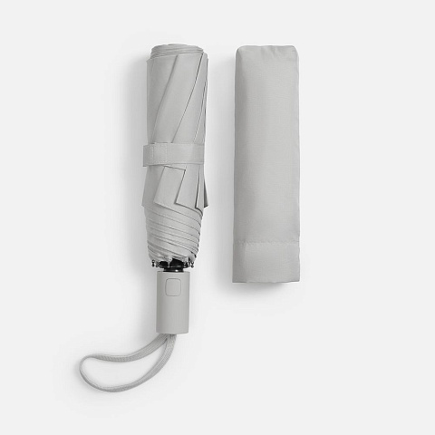 Зонт складной Cloudex, светло-серый - рис 5.