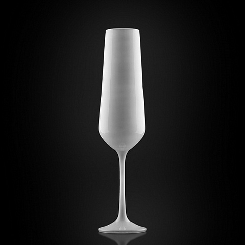 Набор бокалов для шампанского из черного и белого стекла (2 шт) - рис 5.