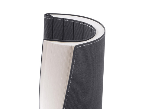 Блокнот А5 Bradbury, гибкая обложка, 80 листов 80 гр/м2 FSC бумага, темно-серый - рис 7.