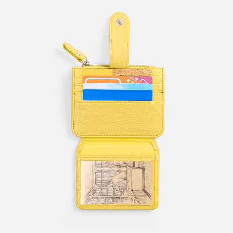 Картхолдер на молнии Unison, желтый - рис 6.
