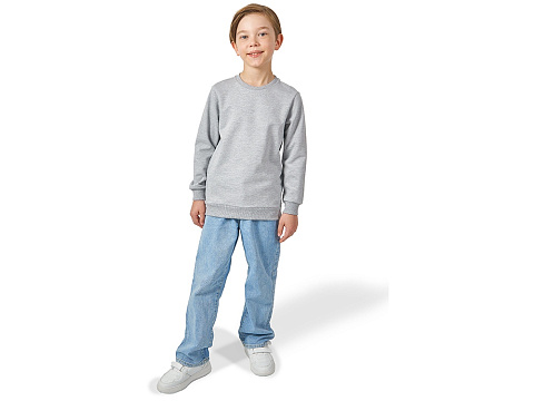 Свитшот Motion детская_10, серый меланж - рис 3.