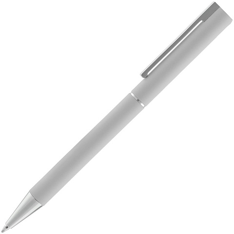 Ручка шариковая Blade Soft Touch, серая - рис 4.