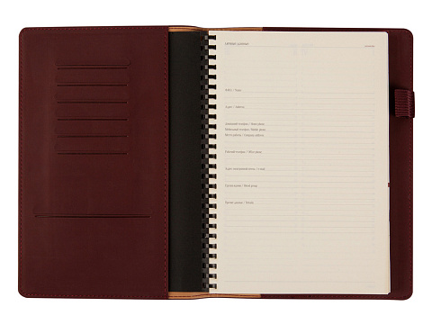 Еженедельник недатированный А5 Concept, бордовый (Р) - рис 4.