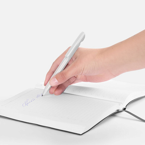 Ручка шариковая Evoxx Recycled, белая - рис 7.