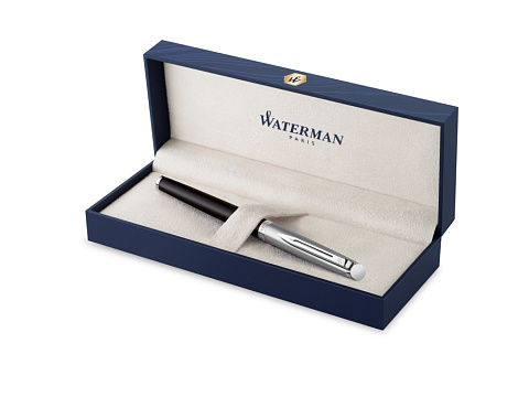 Ручка роллер Waterman Hemisphere Entry Point Stainless Steel with Black Lacquer в подарочной упаковк - рис 2.