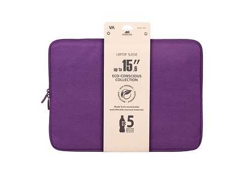 RIVACASE 7705 violet ECO чехол для ноутбука 15.6 / 12 - рис 4.