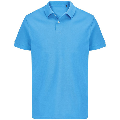 Рубашка поло женская Pacific Women, ярко-бирюзовая - рис 2.