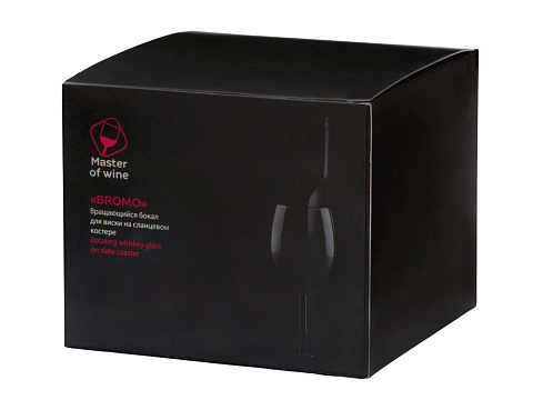 Вращающийся бокал для виски на сланцевом костере Bromo - рис 9.