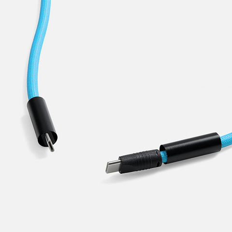 Кабель-ланьярд energyFlex Power Delivery 60 Вт, синий - рис 4.