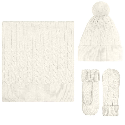 Шапка Heat Trick, белая (молочная) - рис 5.