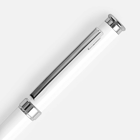 Ручка шариковая Finn Chrome, белая - рис 4.