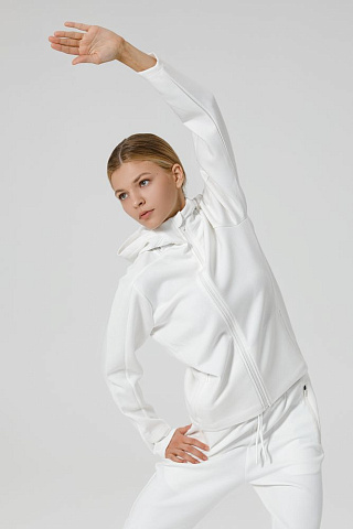 Куртка с капюшоном унисекс Begi, молочно-белая - рис 14.