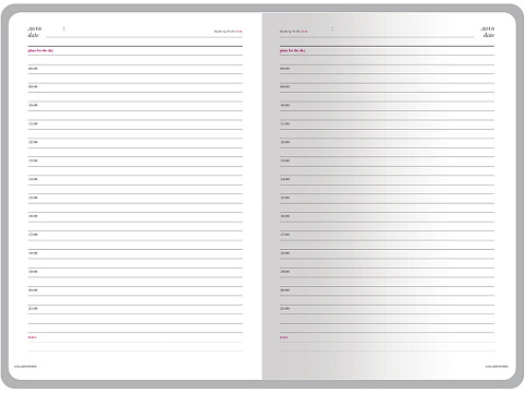 Ежедневник недатированный А5 Sidney Nebraska, серый (серебряный обрез) - рис 4.