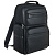 Рюкзак для ноутбука Santiago с кожаной отделкой, черный - миниатюра - рис 2.