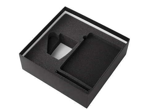 Подарочный набор с блокнотом С2, металлической ручкой и кружкой, белый - рис 3.