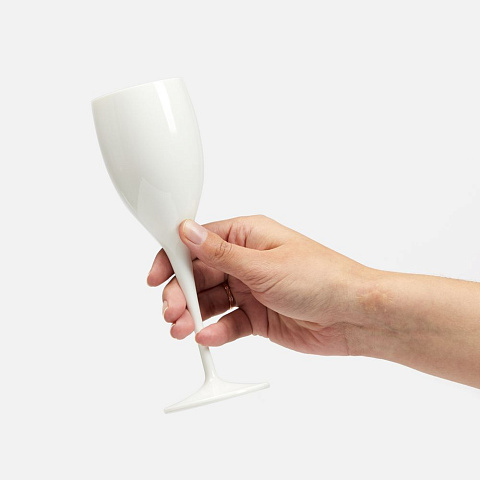 Бокал для шампанского Empresa, белый - рис 3.