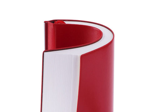 Блокнот А5 Scribe, гибкая обложка, 96 листов 80 гр/м2, красный - рис 7.