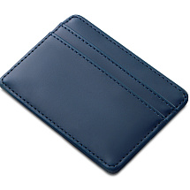 Картхолдер для двух карт и наличных денег с зажимом Crave, темно-синий
