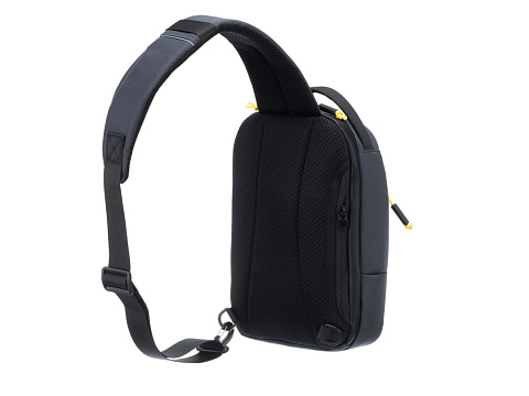 Рюкзак TORBER VOYAGE на одно плечо, серый, полиэстер 900D, 20х10х30 см, 5 л - рис 3.