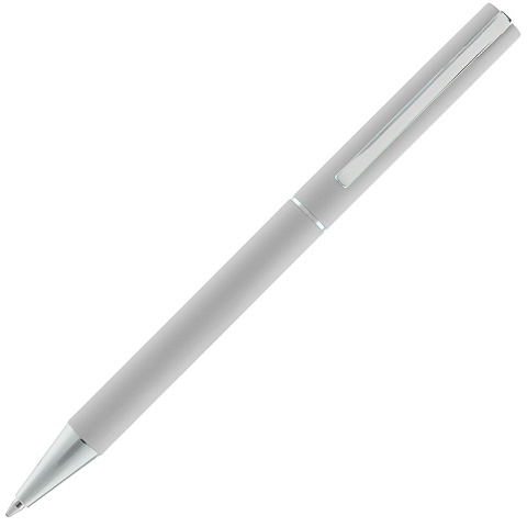 Ручка шариковая Blade Soft Touch, серая - рис 3.