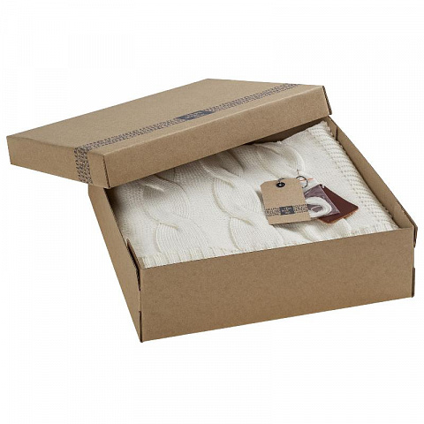 Подарочная коробка для пледа Завитки (33х29 см) - рис 2.