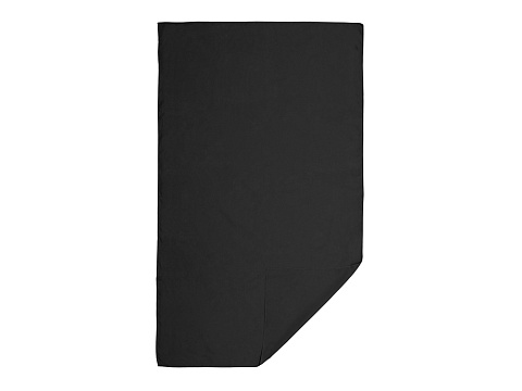 Легкое полотенце Gulpi  из микрофибры RPET с ремешком для складывания, 70*120 см, черный