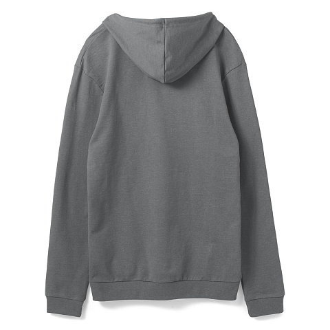 Толстовка с капюшоном унисекс Hoodie, серая (стальная) - рис 3.