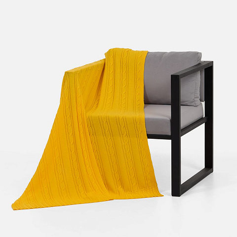 Плед Remitti, желтый - рис 3.