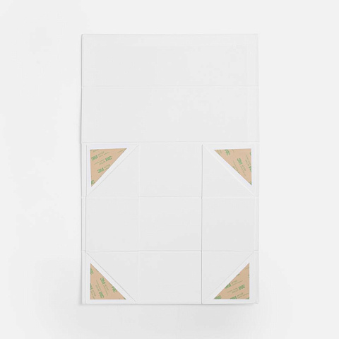 Коробка складная под бутылку Color Jacket Fold, белая - рис 5.