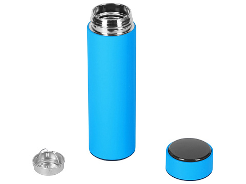 Вакуумный термос Module X с индикатором температуры, 500 мл, тубус, голубой 3538C - рис 8.