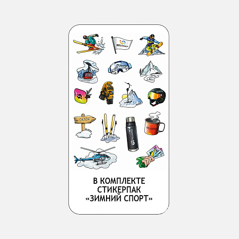 Термос Relaxika 750 со стикерпаком, черный - рис 3.