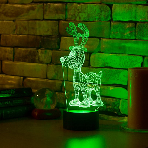 3D лампа Оленёнок - рис 4.