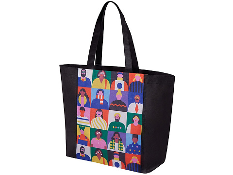 Сумка для шопинга с донной складкой и ручкой из нетканого PET материала - рис 5.