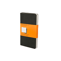 Записная книжка Moleskine Cahier (в линейку, 3 шт.), Pocket (9х14см), черный