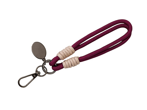 Брелок-браслет Bohemian, бургунди