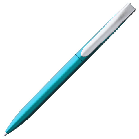 Ручка шариковая Pin Silver, голубой металлик - рис 4.
