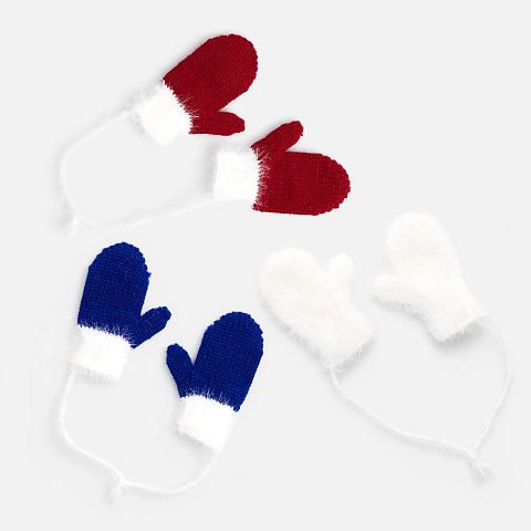 Подвеска на елку «Вьюшка», варежки, белая - рис 6.