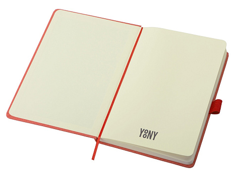 Блокнот А5 Snow Hard твердая обложка, 80 листов 70 гр/м2, красный - рис 2.