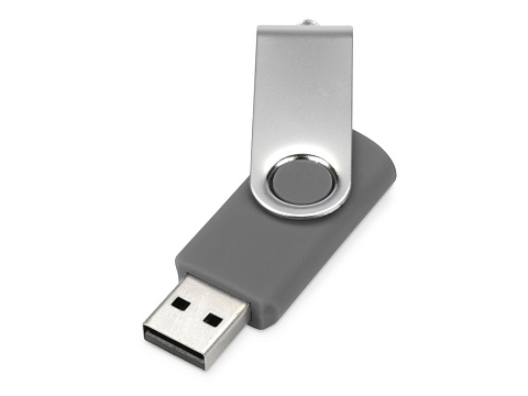 Флеш-карта USB 2.0 8 Gb Квебек, серый - рис 2.