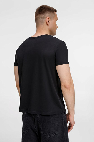 Футболка унисекс Senti, черная - рис 10.