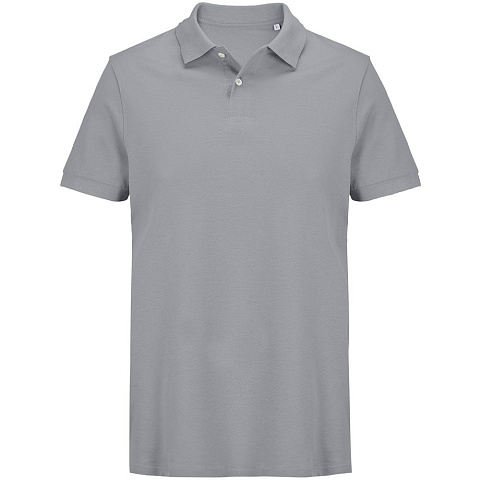Рубашка поло унисекс Pacific, серая - рис 2.